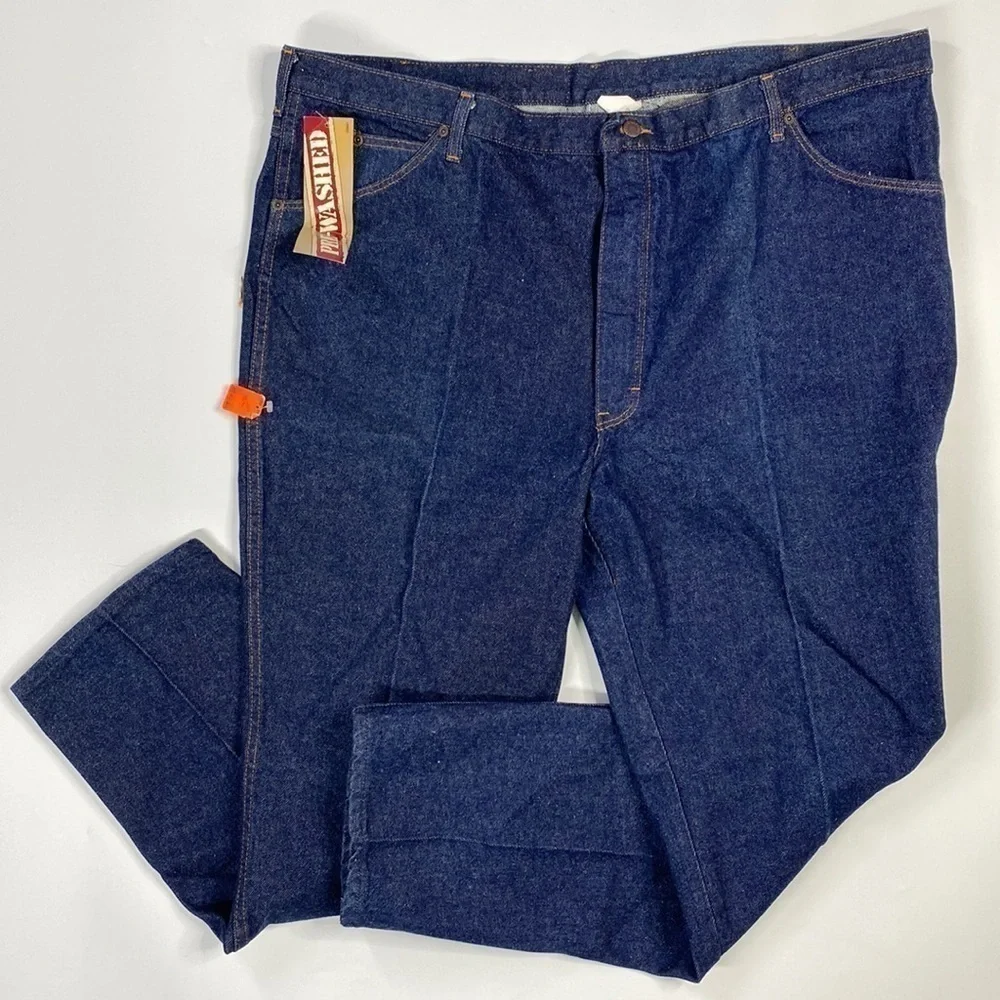 Vintage Dickies Branders Straight Leg Dark Wash Jeans 50x32 NWT